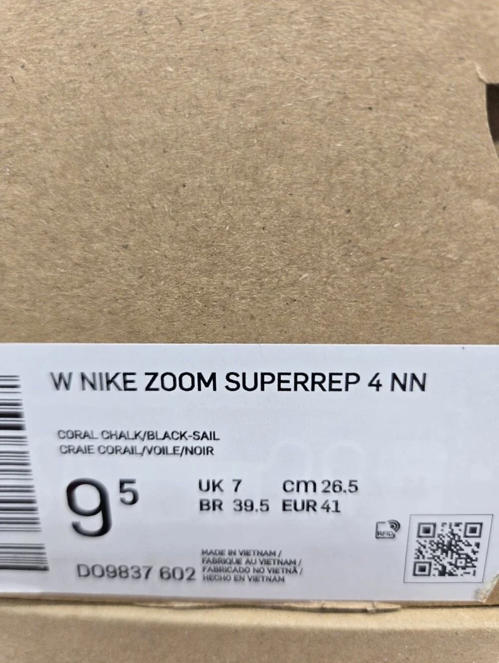 Nike Air Zoom SuperRep 4 Next Nature Women’s Workout Shoes Size 9.5